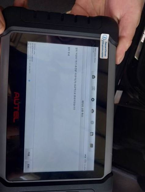 사상구 학장동 벤츠 GLE 배터리 교체 작업 사진