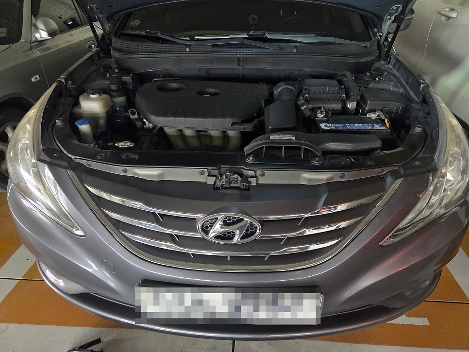 북구 만덕동 YF쏘나타 LPG 배터리 교체 작업 사진